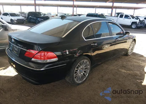 2006 BMW 750Li z USA, uszkodzony, nr VIN WBAHN83556DT26501